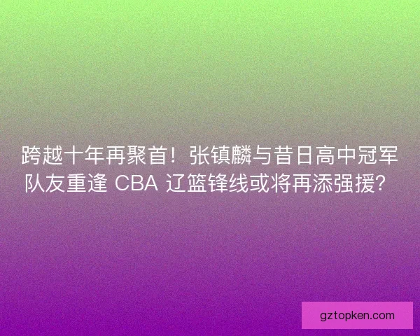 跨越十年再聚首！张镇麟与昔日高中冠军队友重逢 CBA 辽篮锋线或将再添强援？